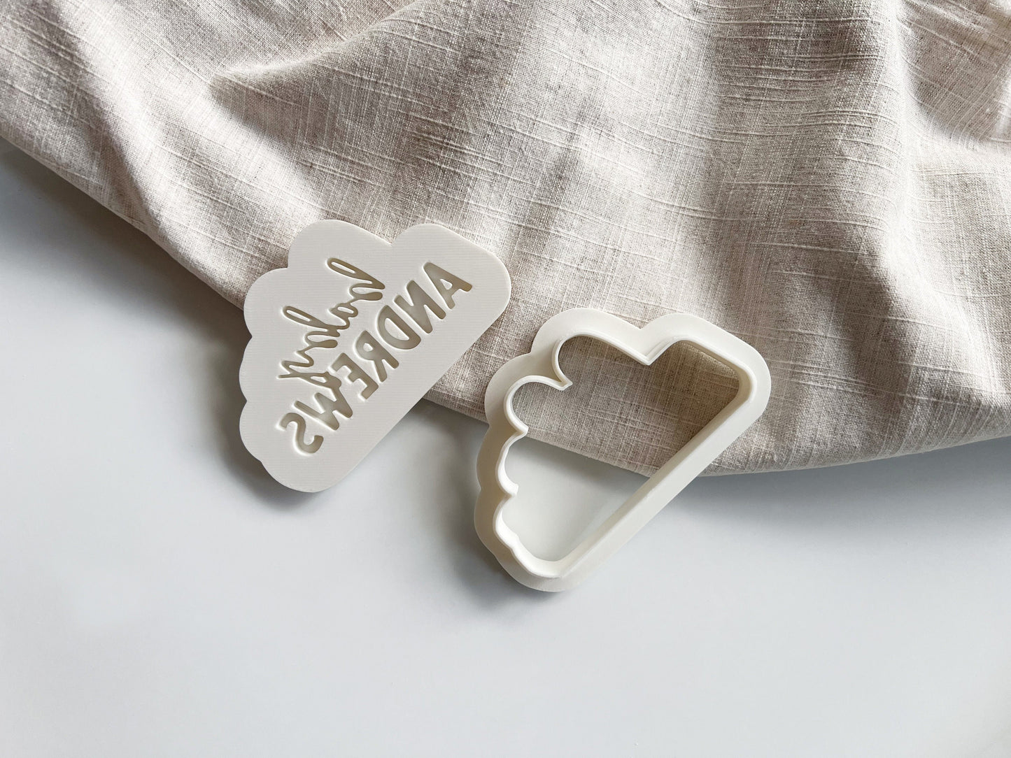 Custom Baby Name Cookie Cutter & Stamp Set