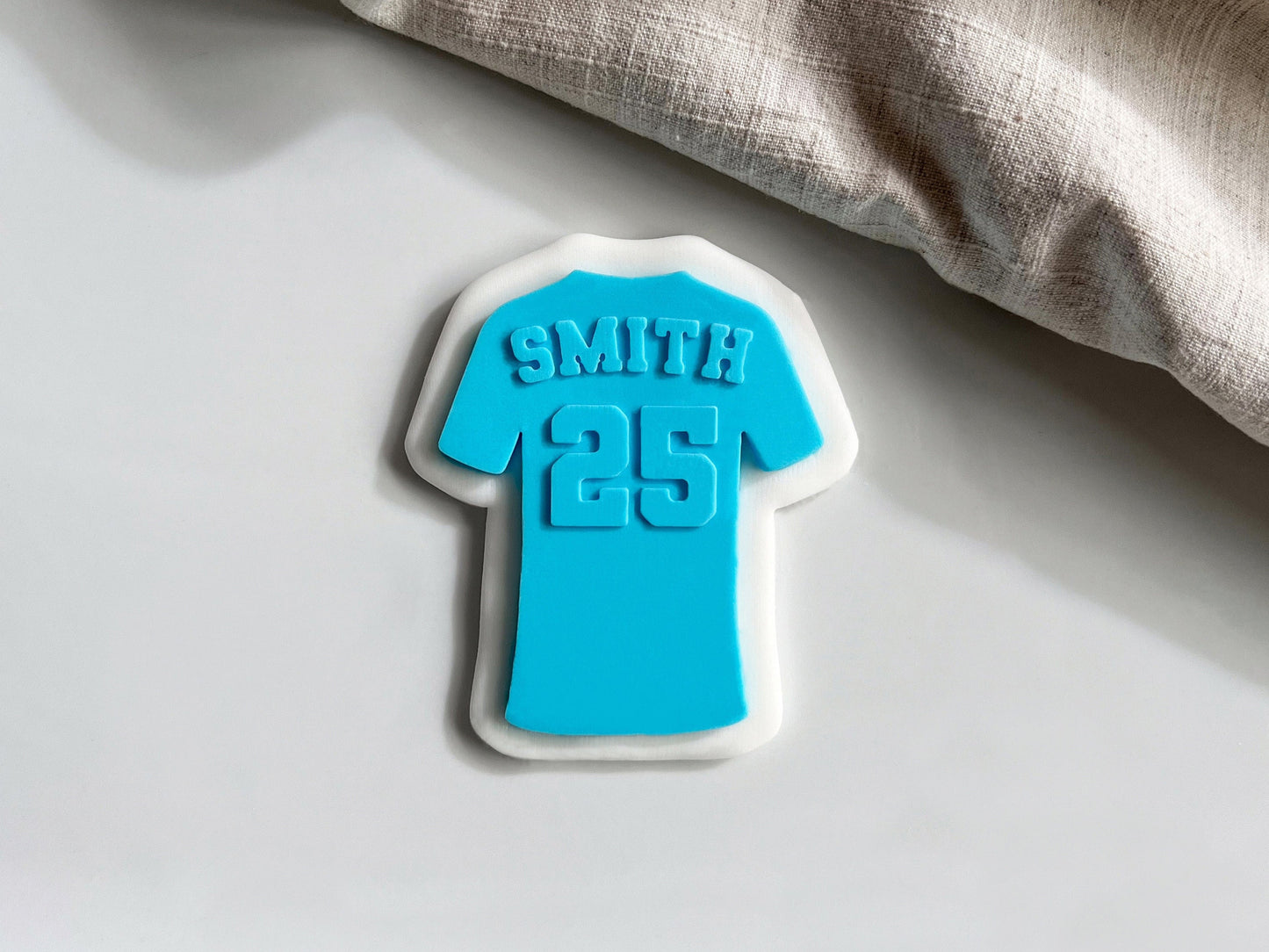 Custom Sports Jersey Cookie Cutter & Stamp Set