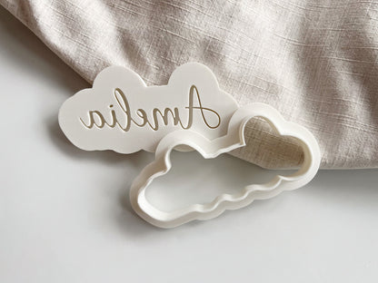 Custom Script Name Cookie Cutter & Stamp Set