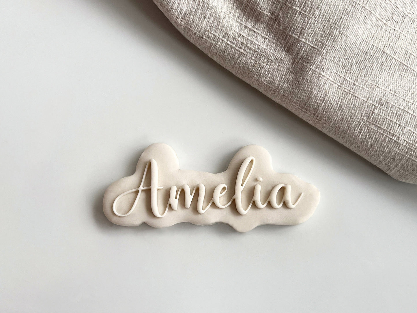 Custom Script Name Cookie Cutter & Stamp Set