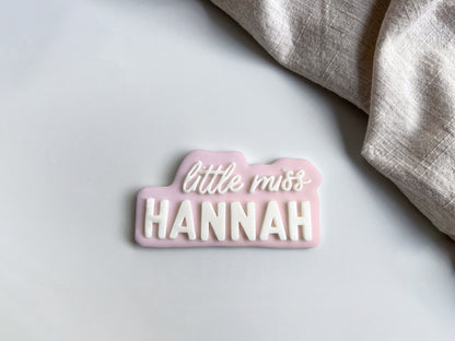 Custom Script Name Cookie Cutter & Stamp Set