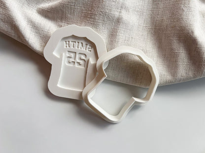 Custom Sports Jersey Cookie Cutter & Stamp Set