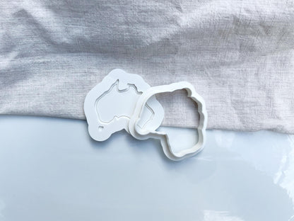 Australia Shape Cookie Cutter & Stamp Set