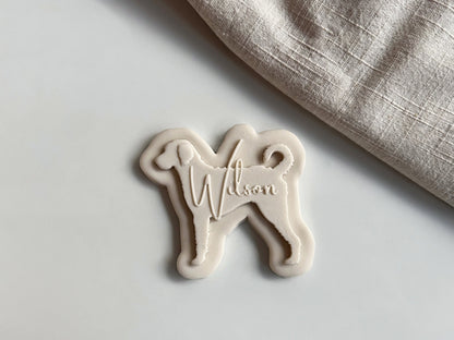 Custom Dog Name Cookie Cutter & Stamp Set