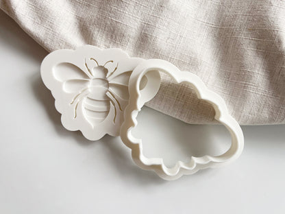 Bee Cookie Cutter & Stamp Set