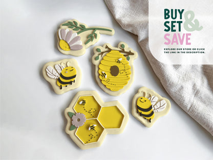 Little Bees Cookie Cutter & Stamp Set