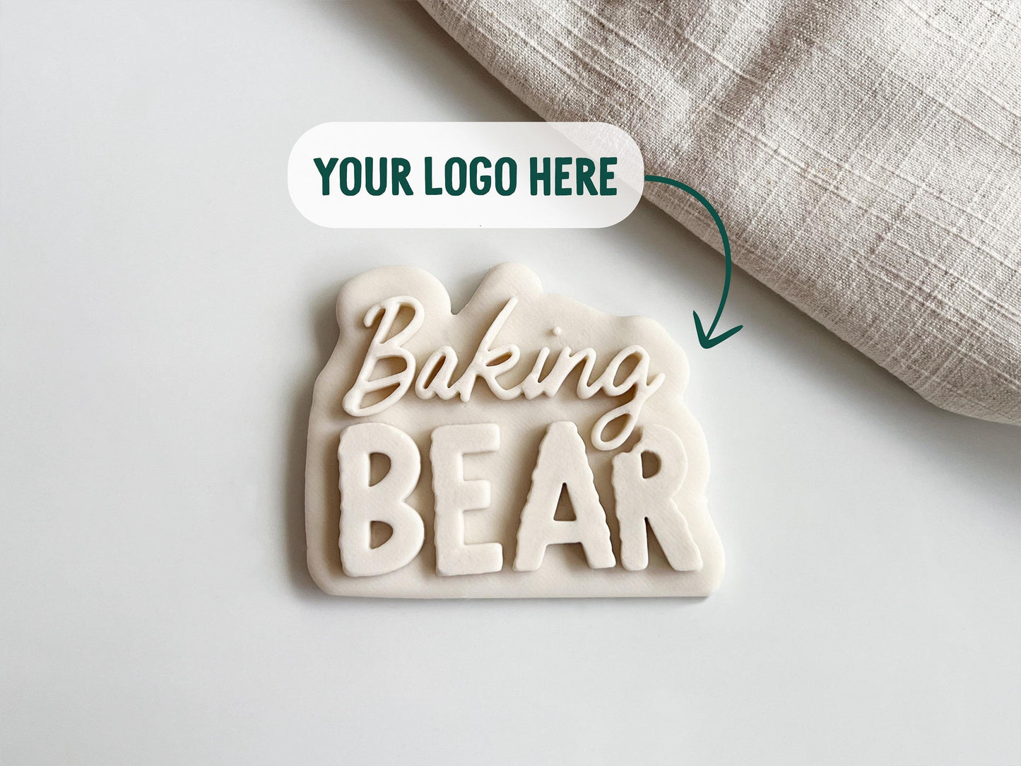 Custom Business Logo Cookie Cutter & Stamp Set