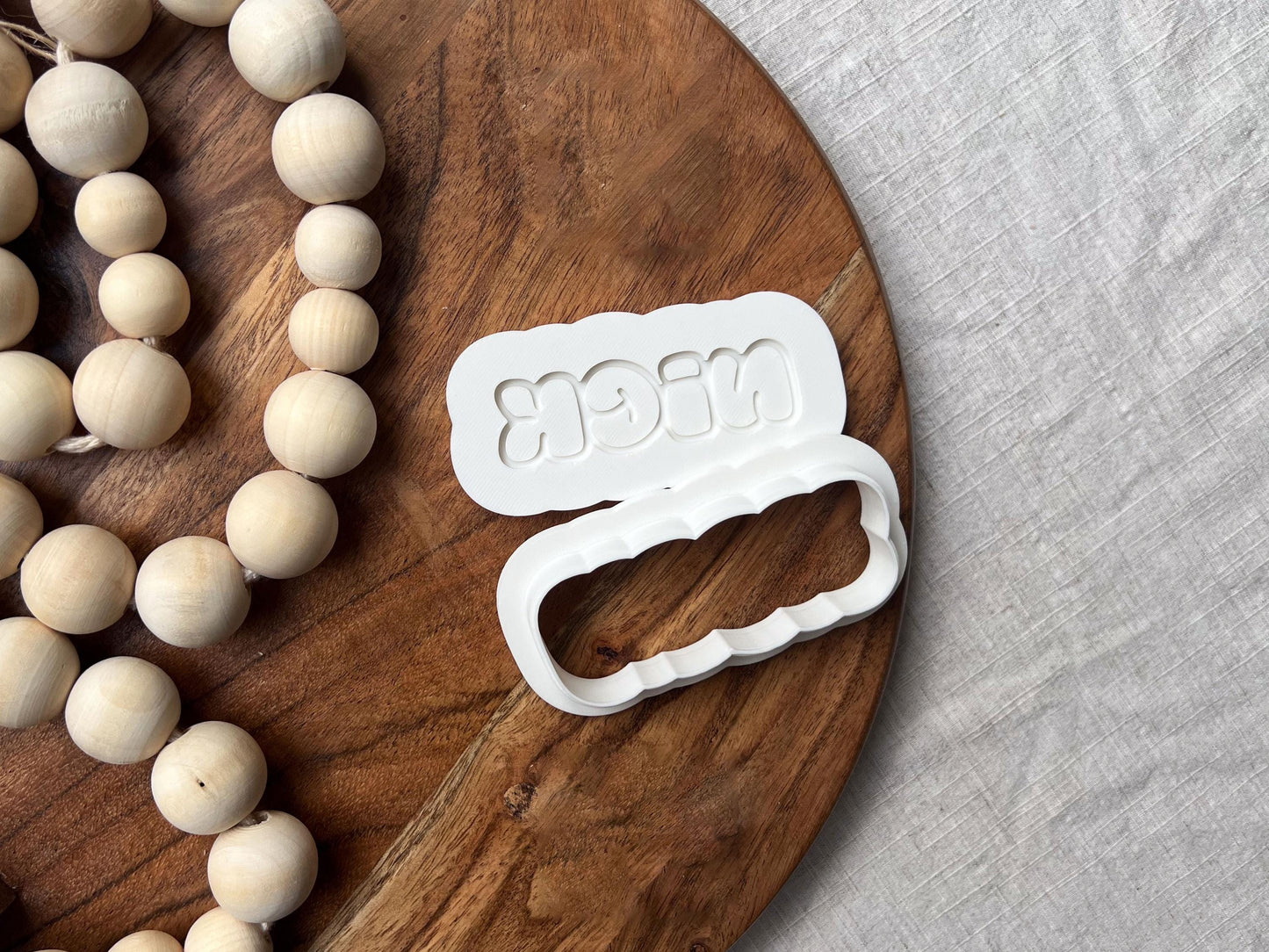 Custom Graffiti Name Cookie Cutter & Stamp Set