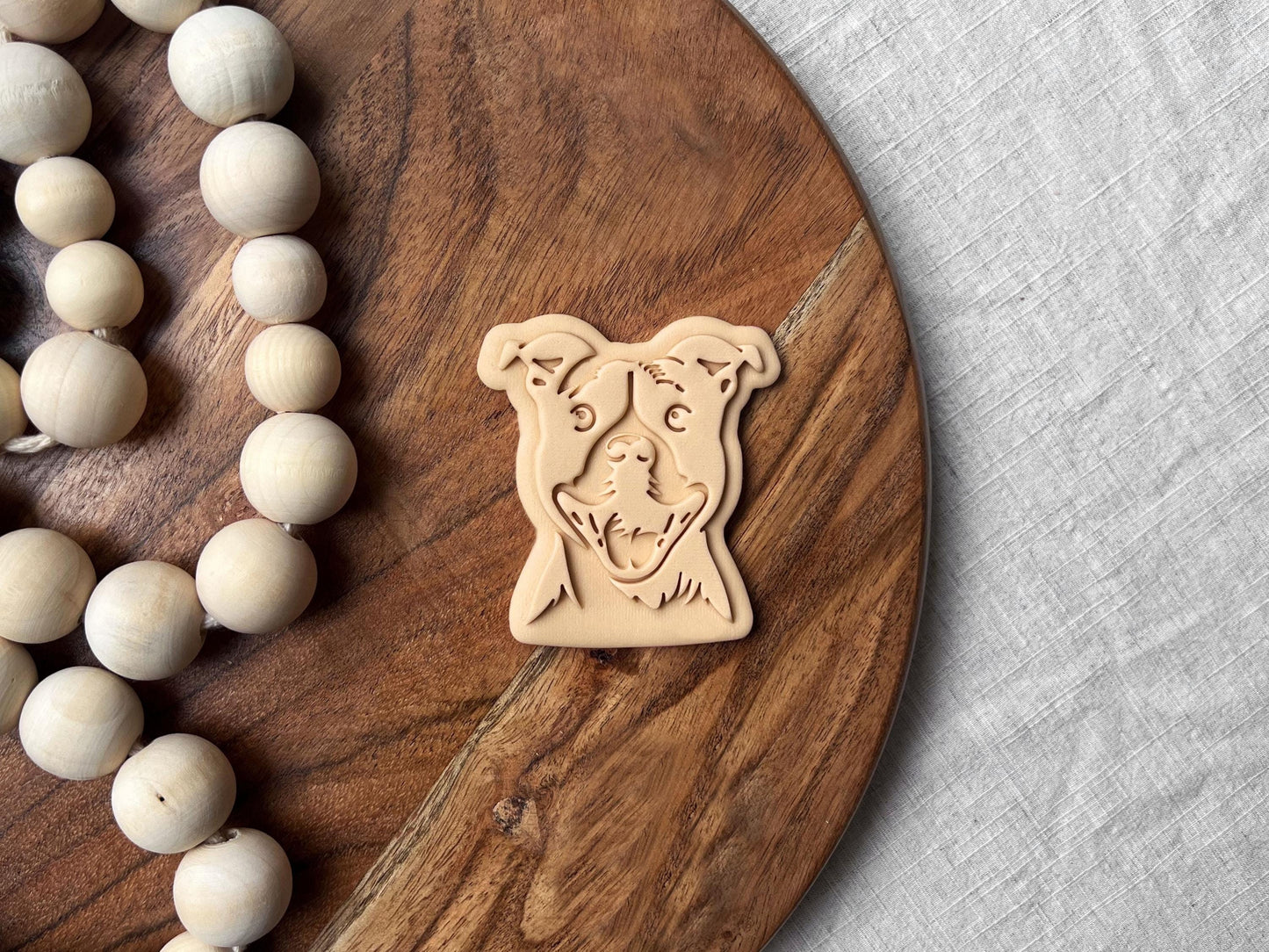 Staffy Dog Cookie Cutter & Stamp Set