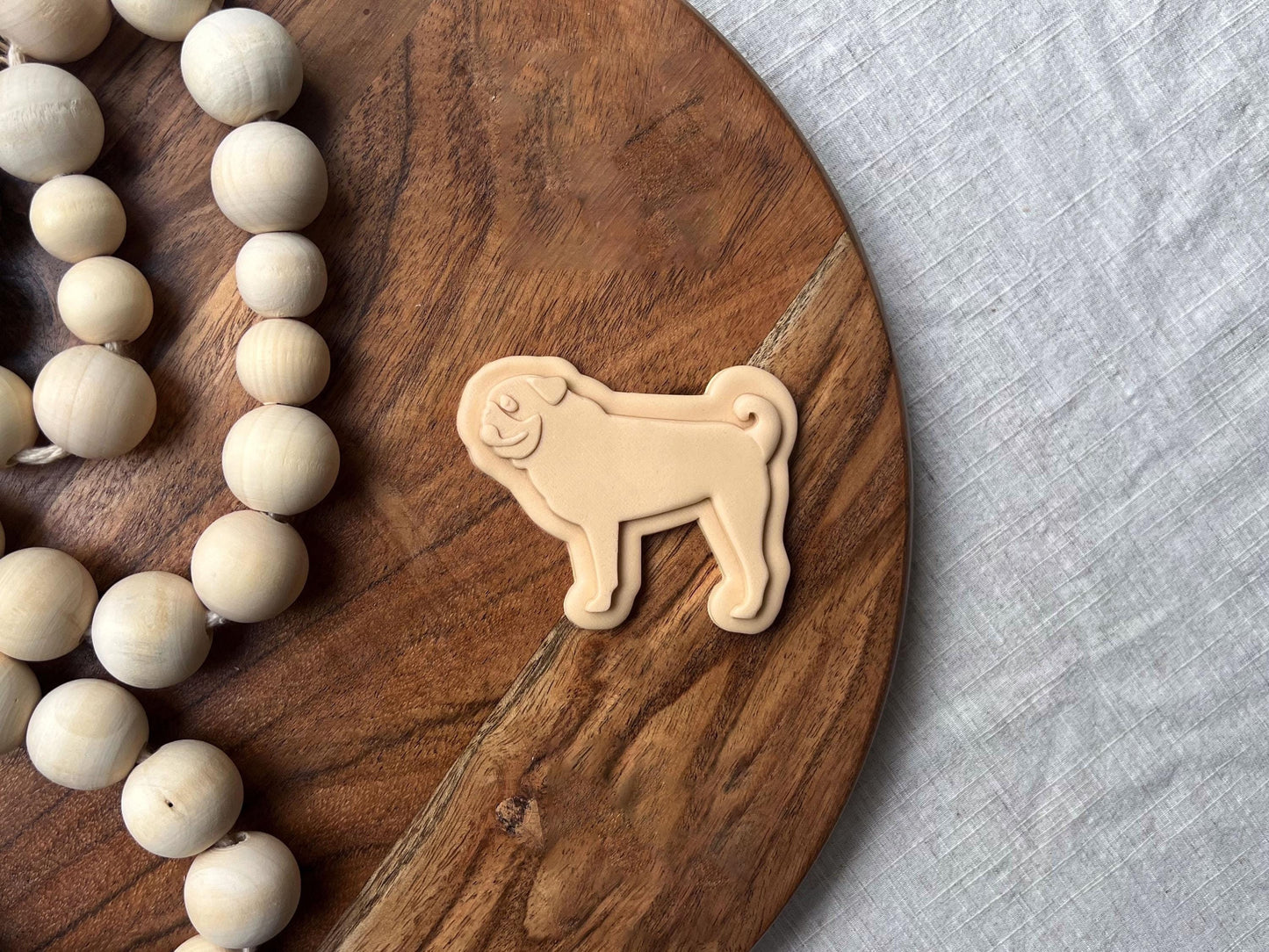 Pug Dog Cookie Cutter & Stamp Set