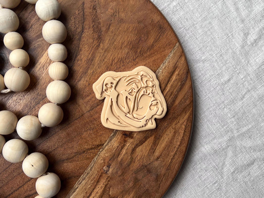 Bulldog Cookie Cutter & Stamp Set