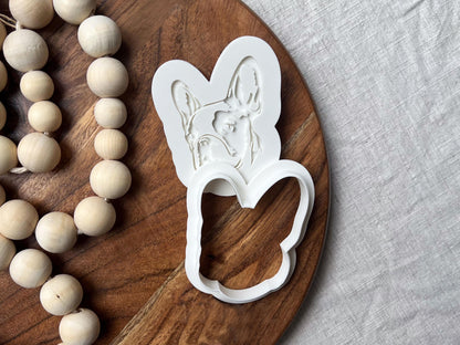 French Bulldog Cookie Cutter & Stamp Set