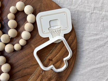 Basketball Hoop Cookie Cutter & Stamp Set