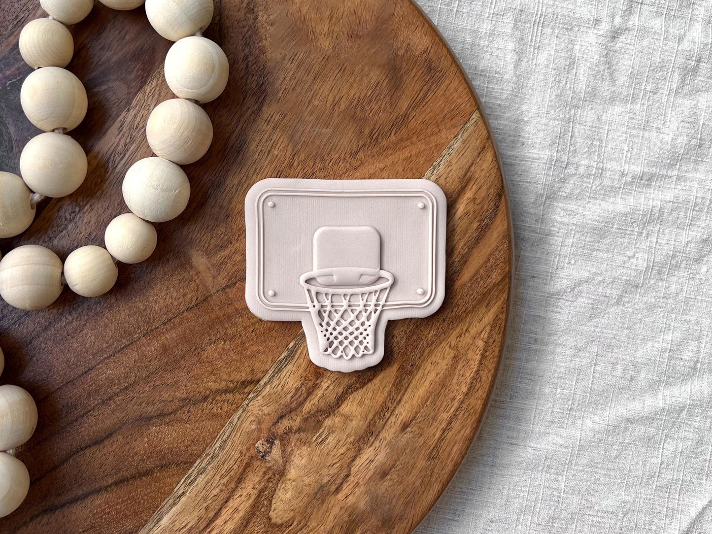 Basketball Hoop Cookie Cutter & Stamp Set