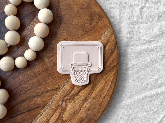 Basketball Hoop Cookie Cutter & Stamp Set