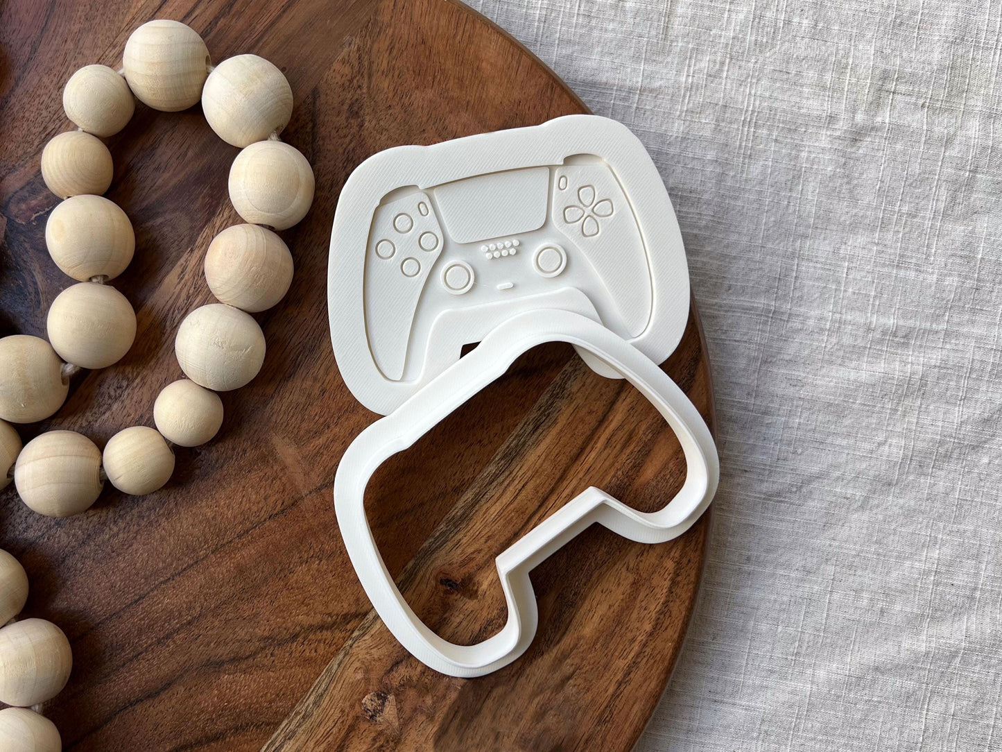 Gaming Controller Cookie Cutter & Stamp Set