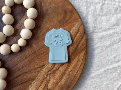 Custom Soccer Football Jersey Cookie Cutter & Stamp Set