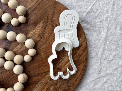 Garden Party Chair Cookie Cutter & Stamp Set