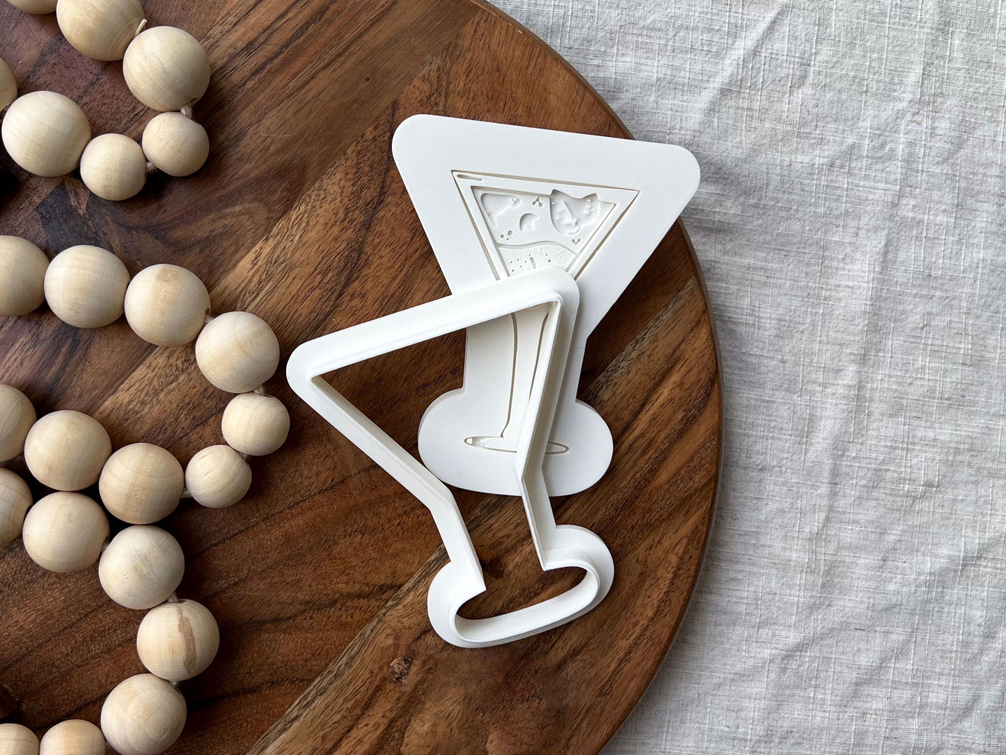 Martini Cocktail Cookie Cutter & Stamp Set