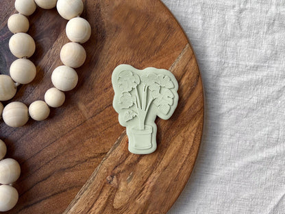 Monstera House Plant Cookie Cutter & Stamp Set