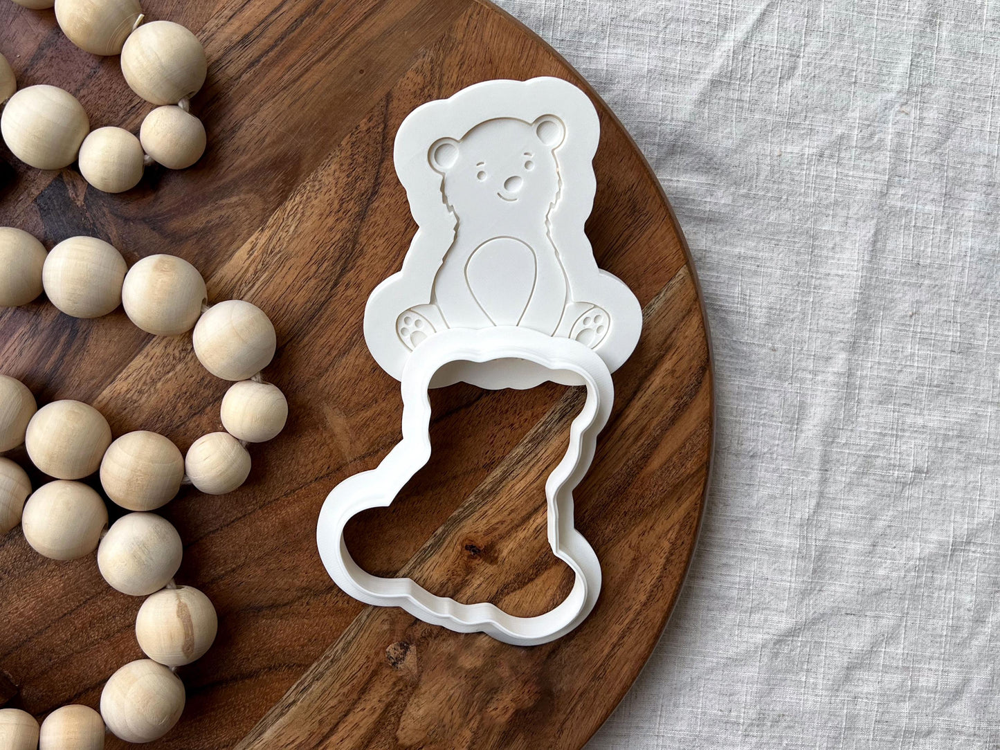 Woodland Bear Cookie Cutter & Stamp Set