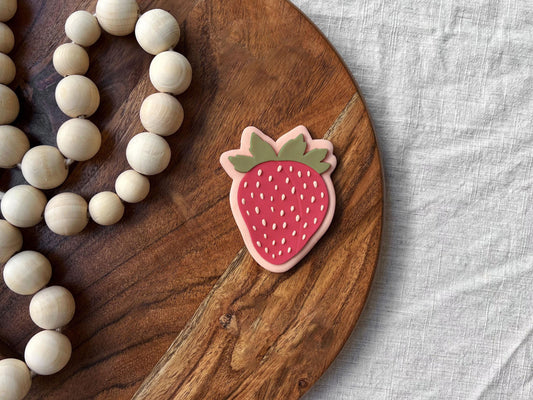 Strawberry Cookie Cutter & Stamp Set