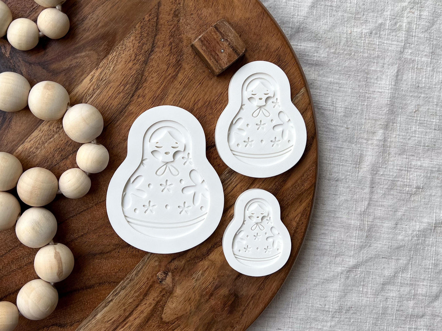 Babushka Dolls Cookie Cutter & Stamp Set