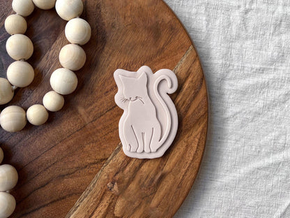 Cat Cookie Cutter & Stamp Set