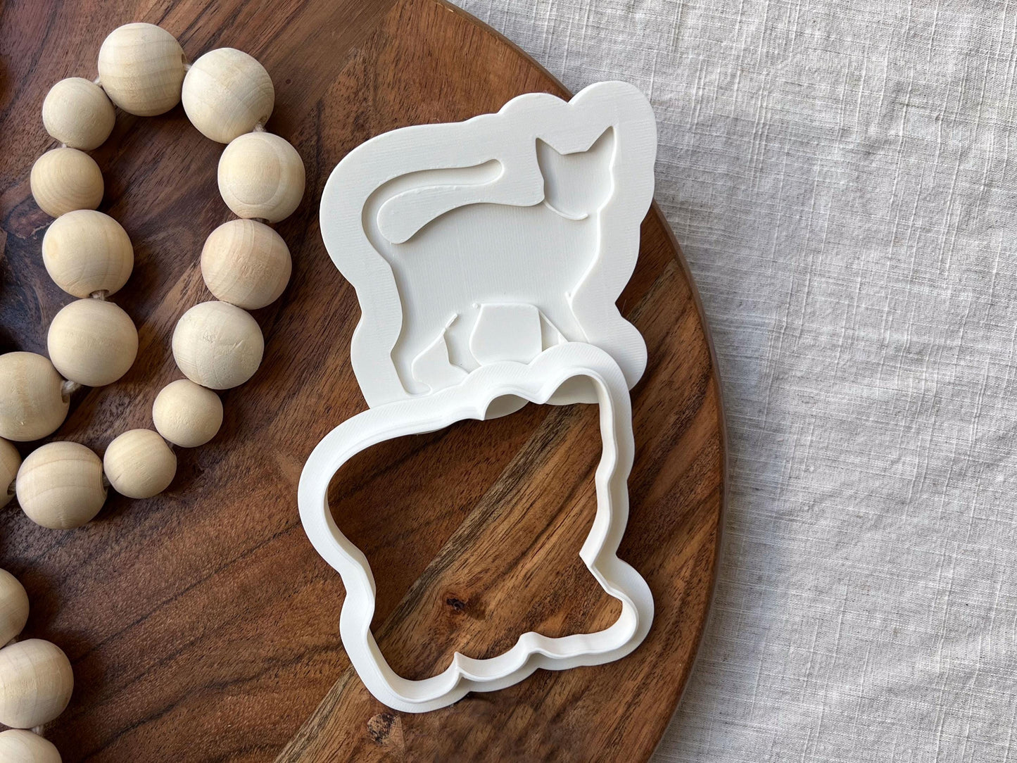 Cat Cookie Cutter & Stamp Set