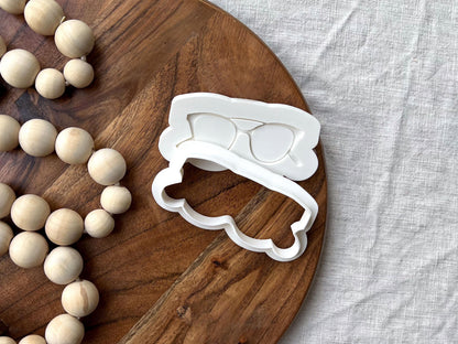 Glasses Cookie Cutter & Stamp Set