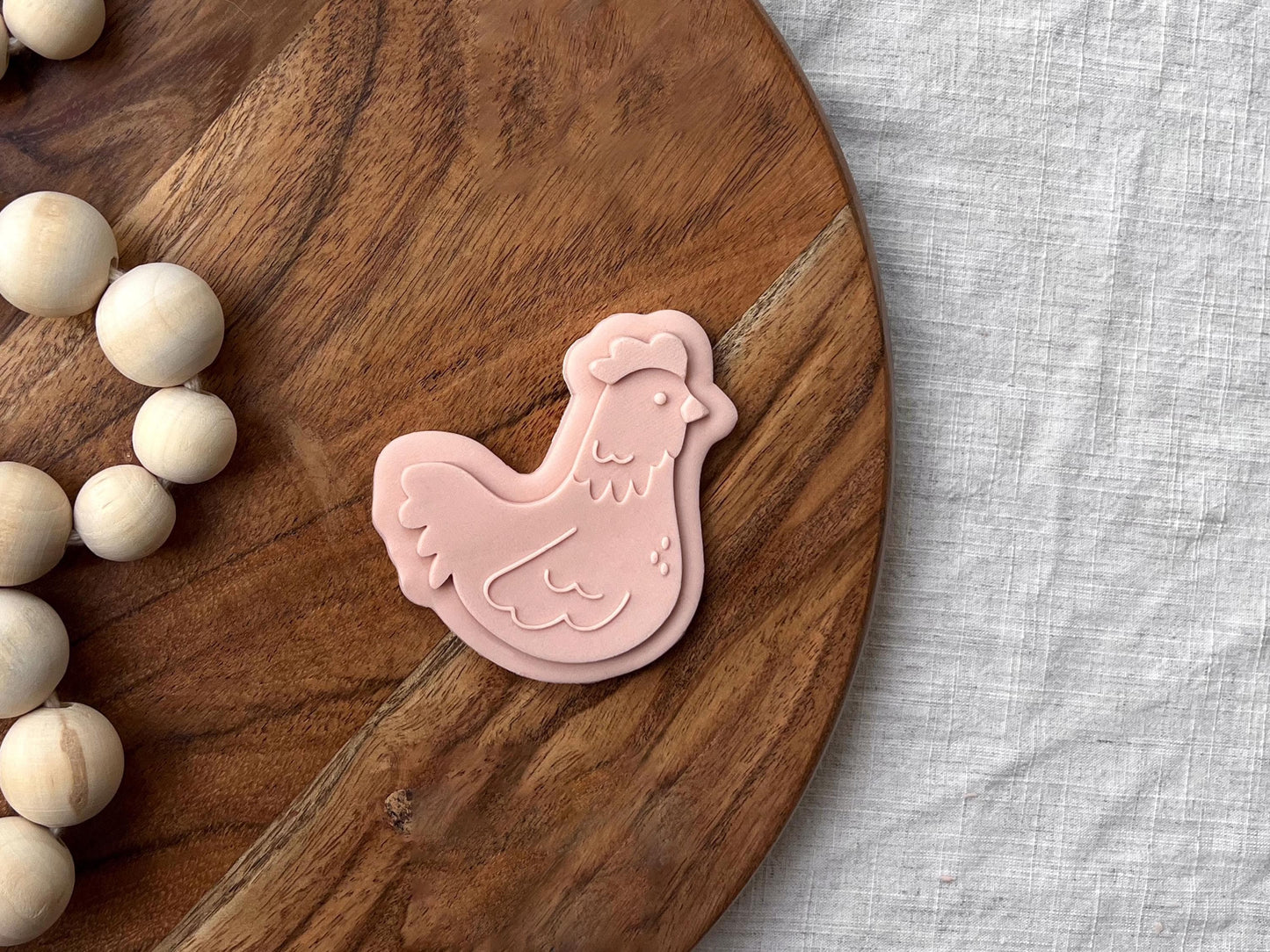 Farm Chicken Cookie Cutter & Stamp Set