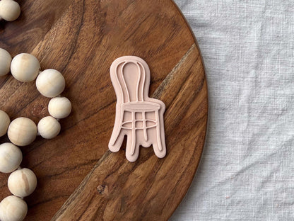 Garden Party Chair Cookie Cutter & Stamp Set